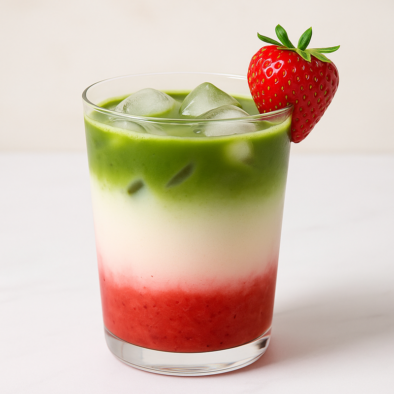Strawberry Matcha Latte